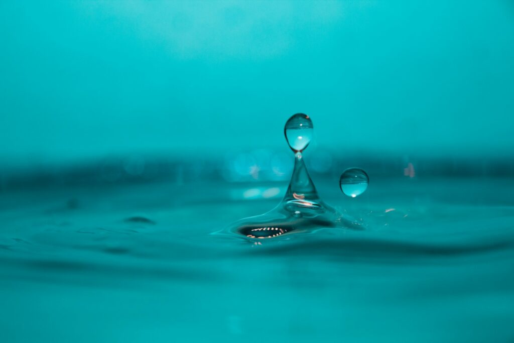 water drop in close up photography